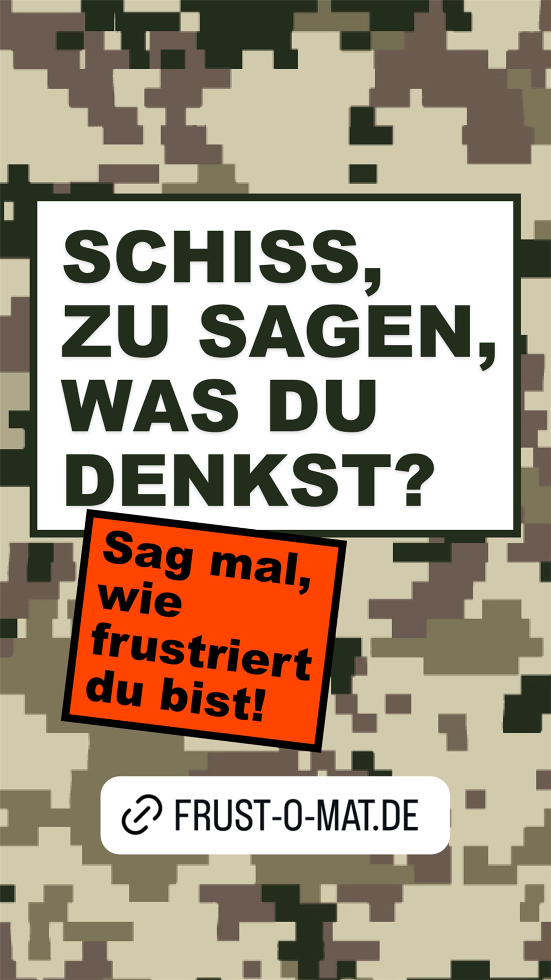 Sag mal, wie frustriert du bist